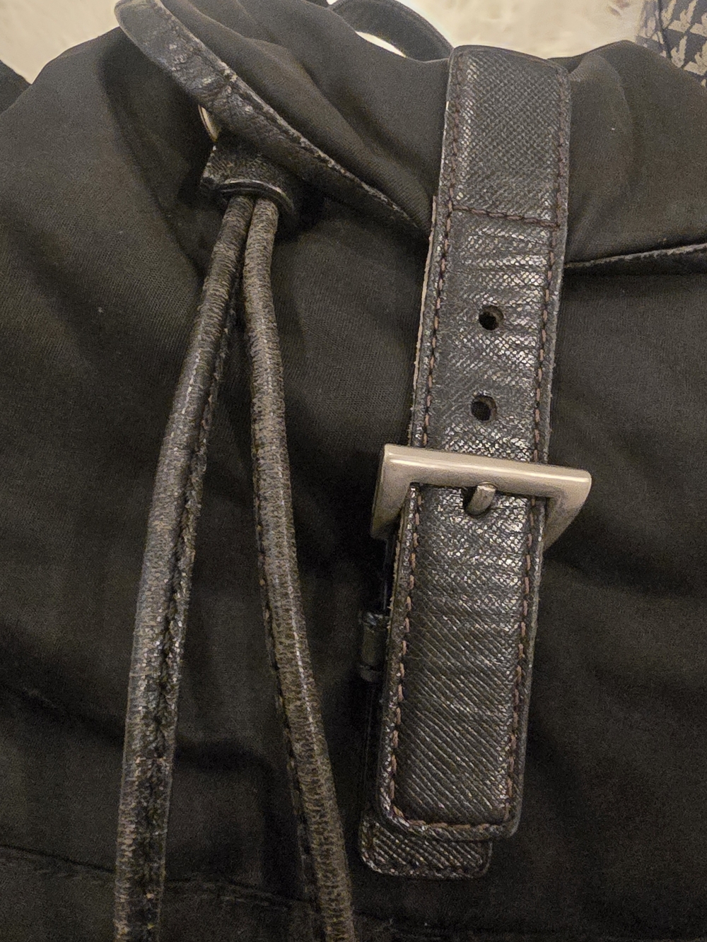 Prada Black Nylon Drawstring Backpack - Picture 9 of 16